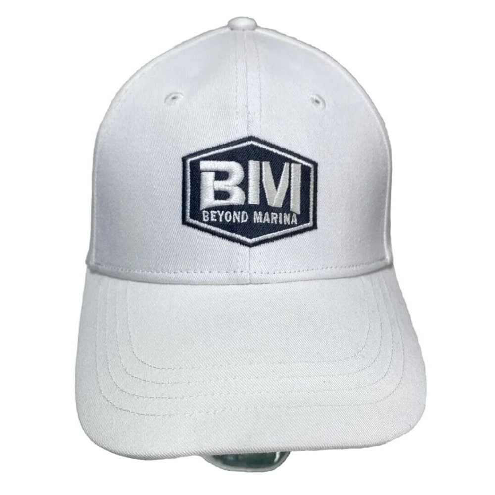 Beyond Marina Black and white logo baseball hat cap new as is unisex adjustable